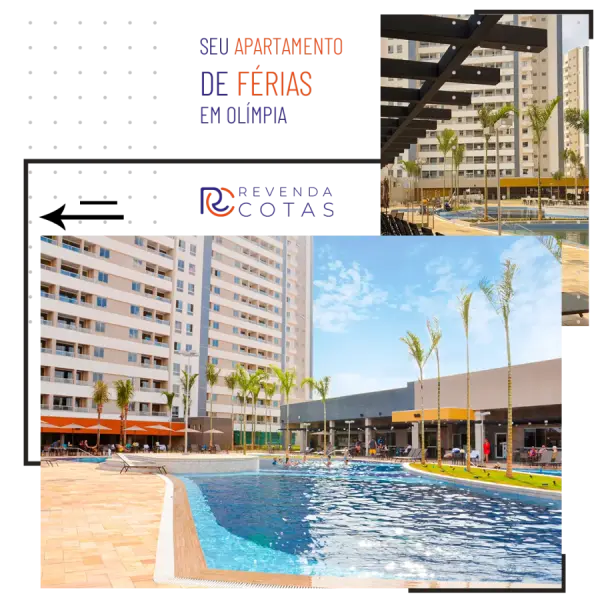 Cota no Solar das Águas Park Resort | apto 1 quarto | 3 semanas | até 5 pessoas | 100% mobiliado